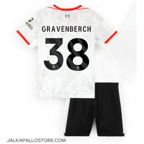 Liverpool Ryan Gravenberch #38 Kolmaspaita Lapsille 2024-25 Lyhythihainen (+ shortsit)